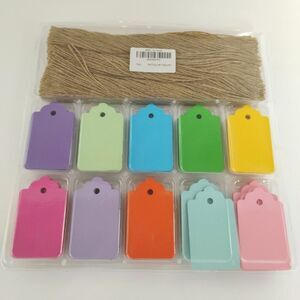 Colorful Tags with String 360 pieces NWT